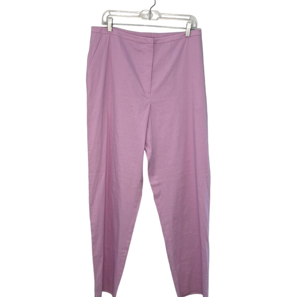 Eileen Fisher lavender pink linen dress pant, size lg - PRICE‎ REDUCED